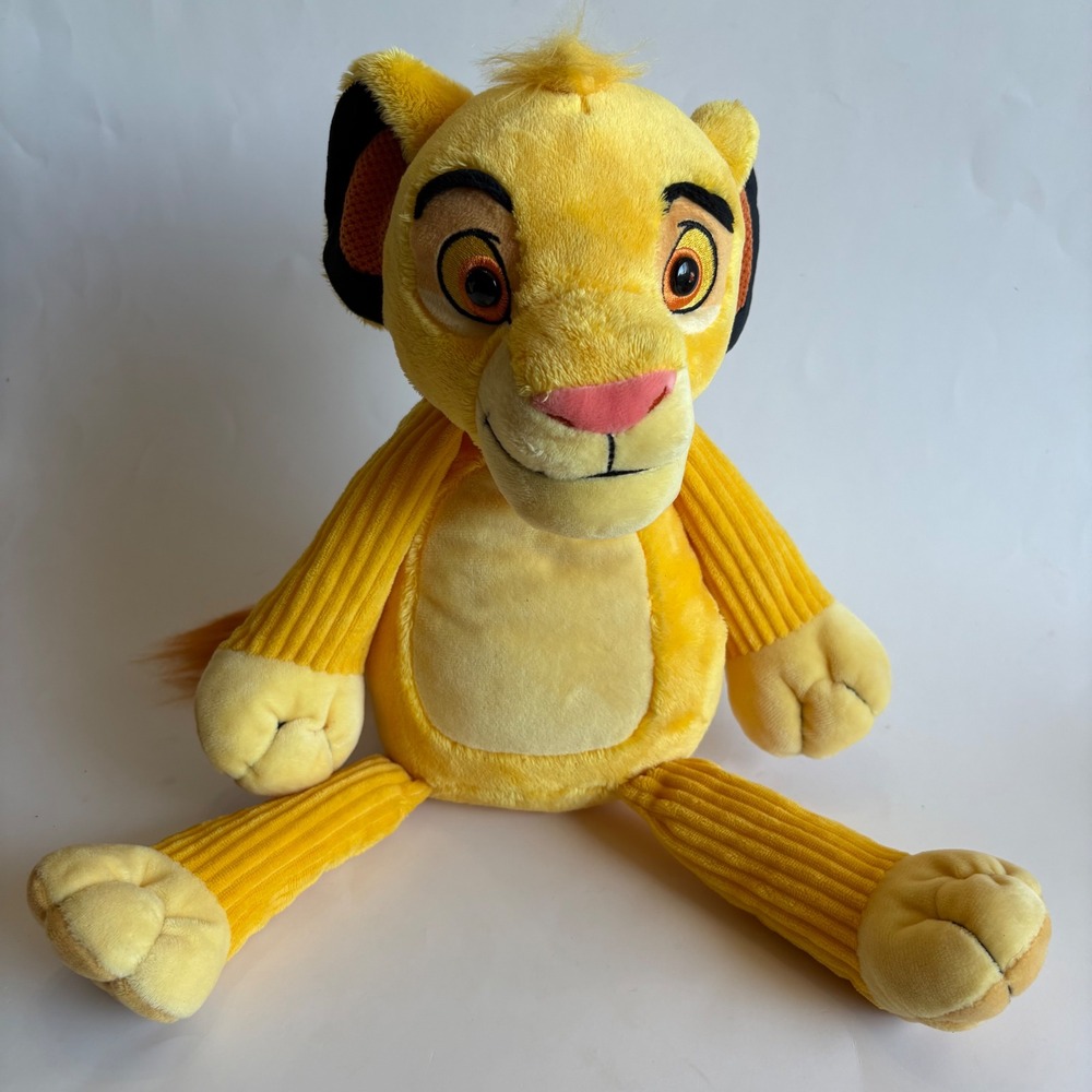 Disney Scentsy Buddy Simba Lion King Plush Yellow Stuffed Animal w/ Scent Paks
